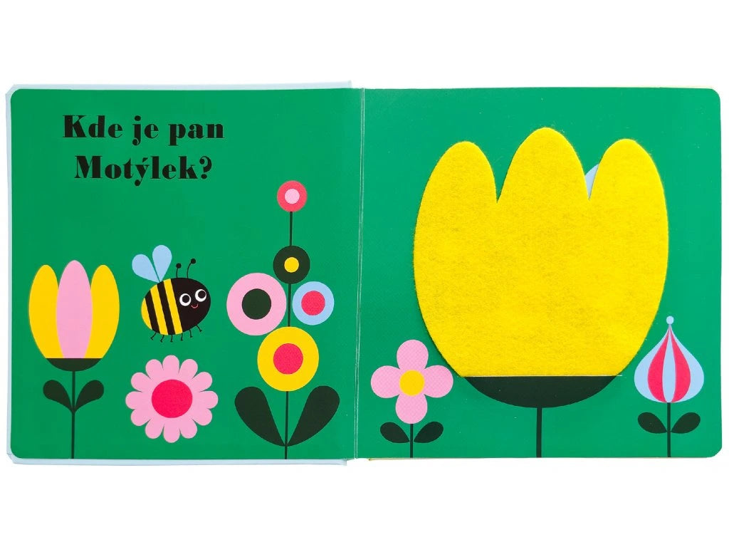 Kde je pan Kačer? Plstěná okénka a zrcátko!