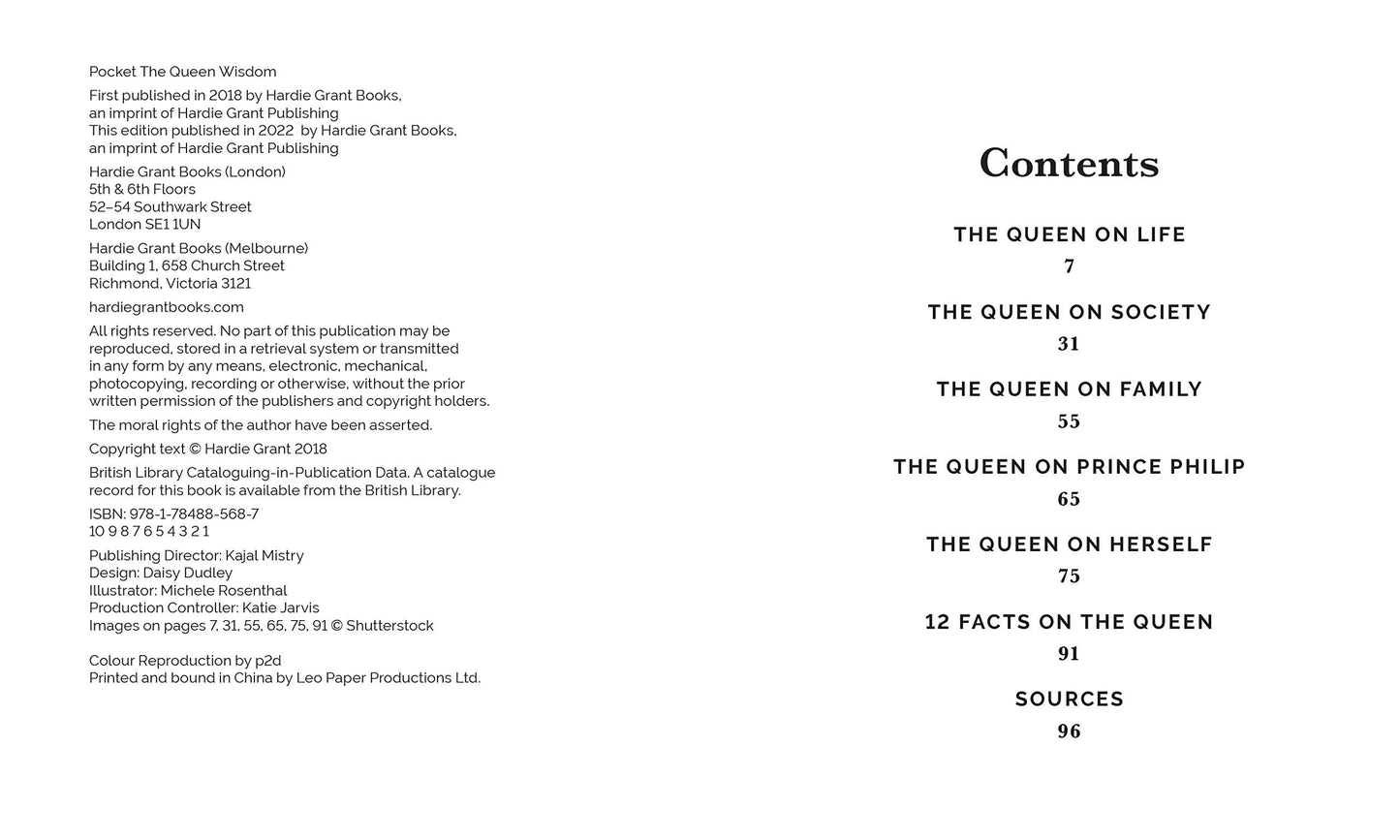 Pocket The Queen Wisdom: Inspirational Quotes and Wise Words