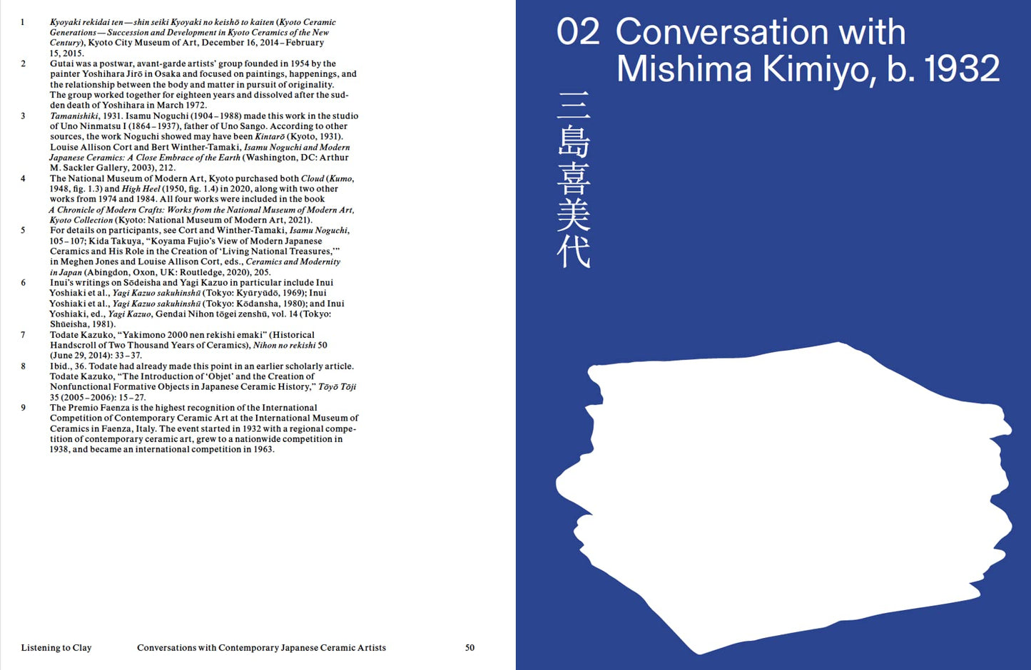 Listening to Clay: Conversations with Contemporary Japanese Ceramic Artists