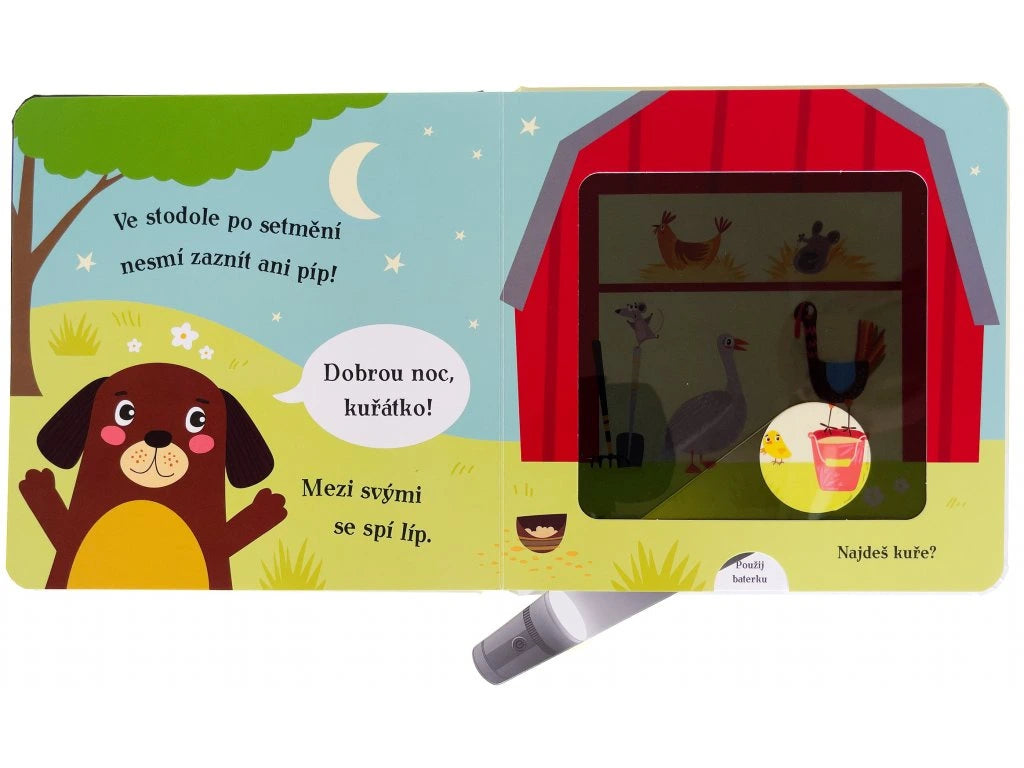 Dobrou noc, pejsku! – Kniha s kouzelnou baterkou