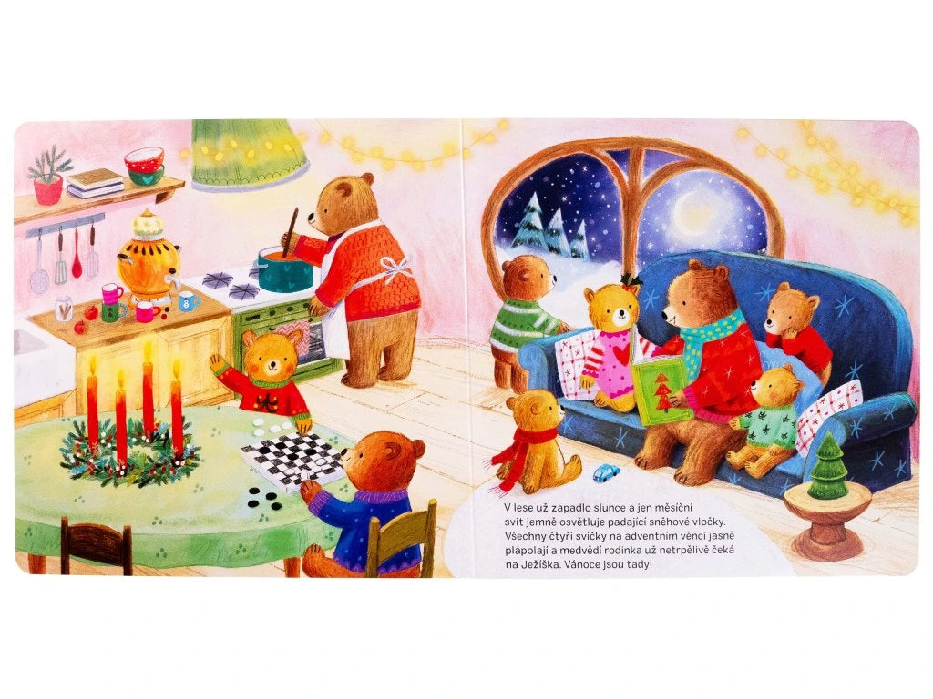 Vánoční knížka 24 adventních okének