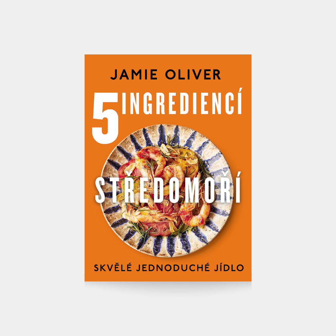 5 ingrediencí Středomoří - Jamie Oliver obálka knihy Book Therapy