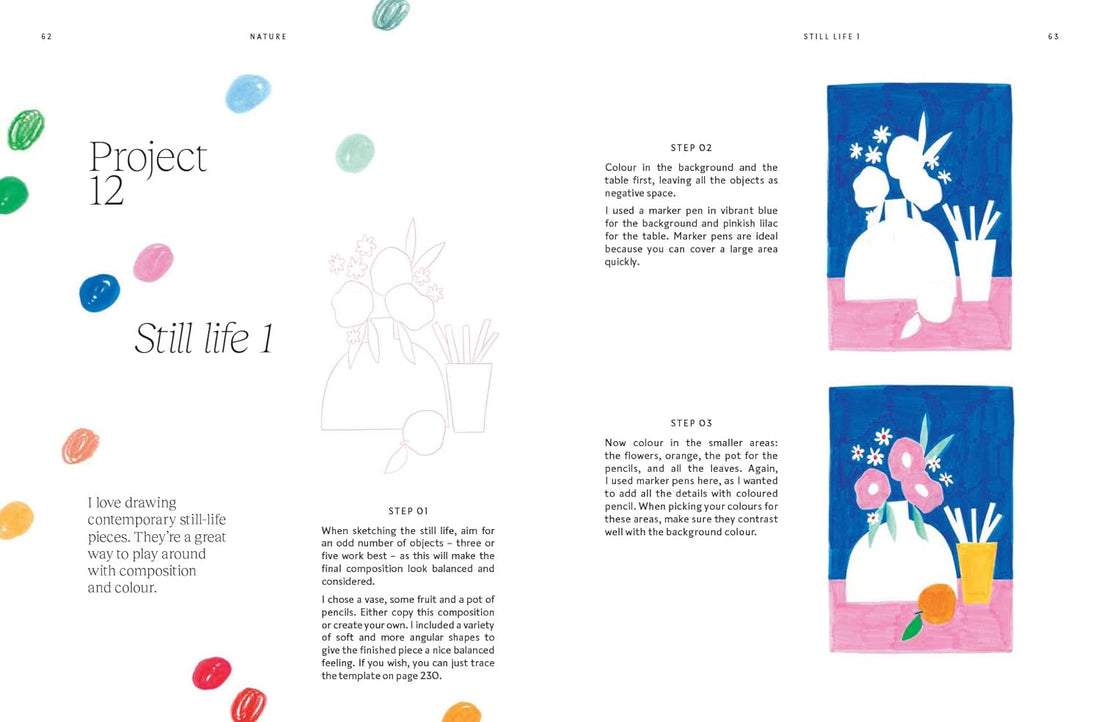 15-minute Art Drawing: Learn how to Draw, Colour and Shade