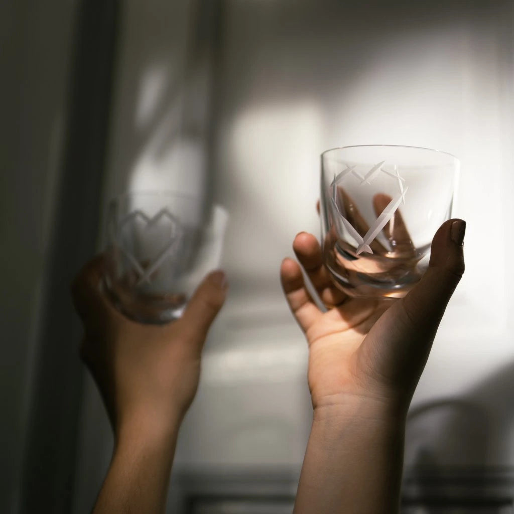 Broušená sklenice LOVE I Crystal - Rückl