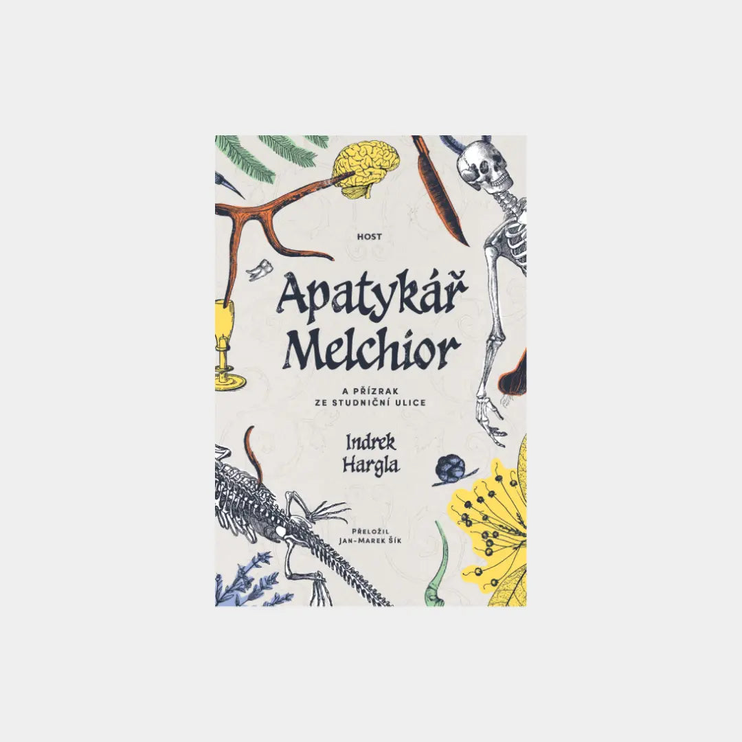 Apatykář Melchior a přízrak ze Studniční ulice - Hargla Indrek Obálka knihy Book Therapy