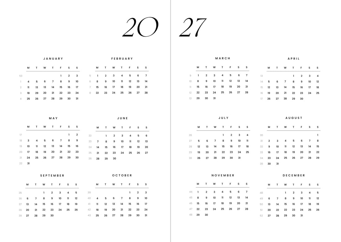 Cozy Planner 2027 - Latte Brown