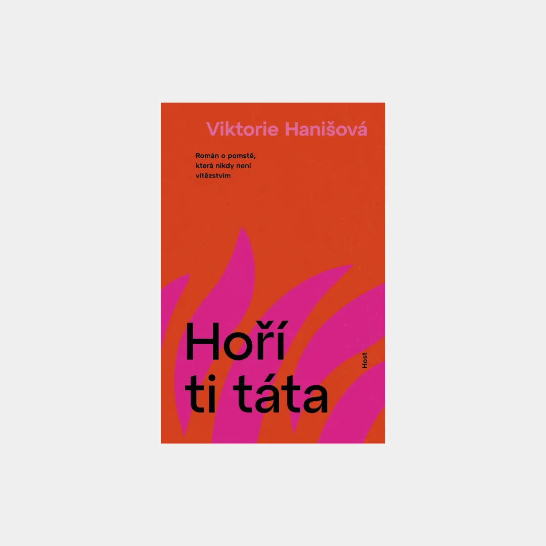 Hoří ti táta - Viktorie Hanišová Obálka knihy Book therapy