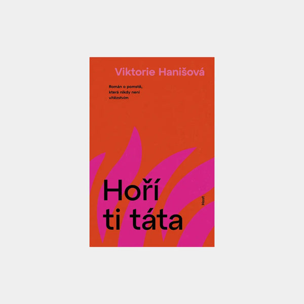 Hoří ti táta - Viktorie Hanišová Obálka knihy Book therapy