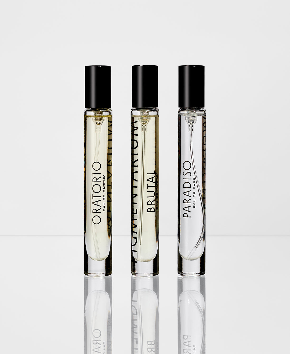 Pigmentarium "The Iconic Three" set tří parfémů (Paradiso, Oratorio, Brutal)