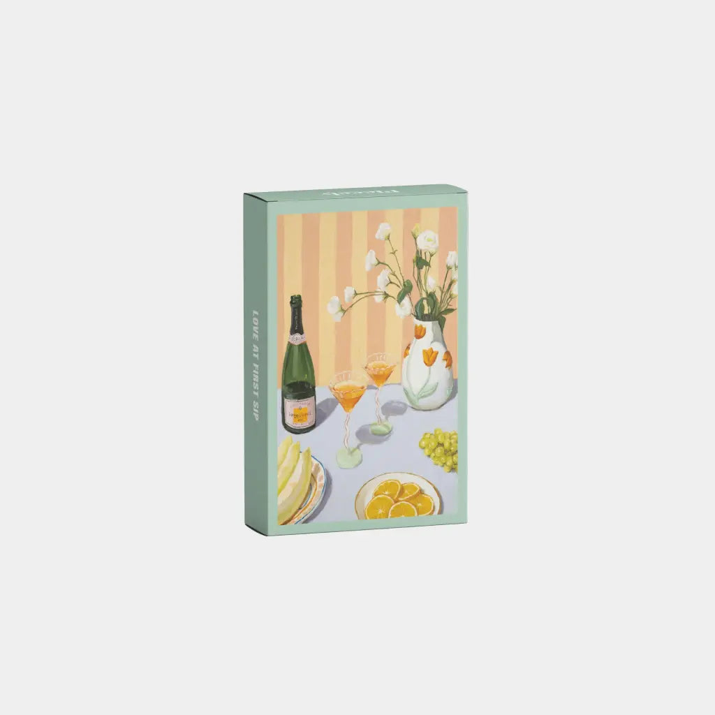 Mini-Puzzle Love at first sip, 99 Pieces Puzzle v Book Therapy