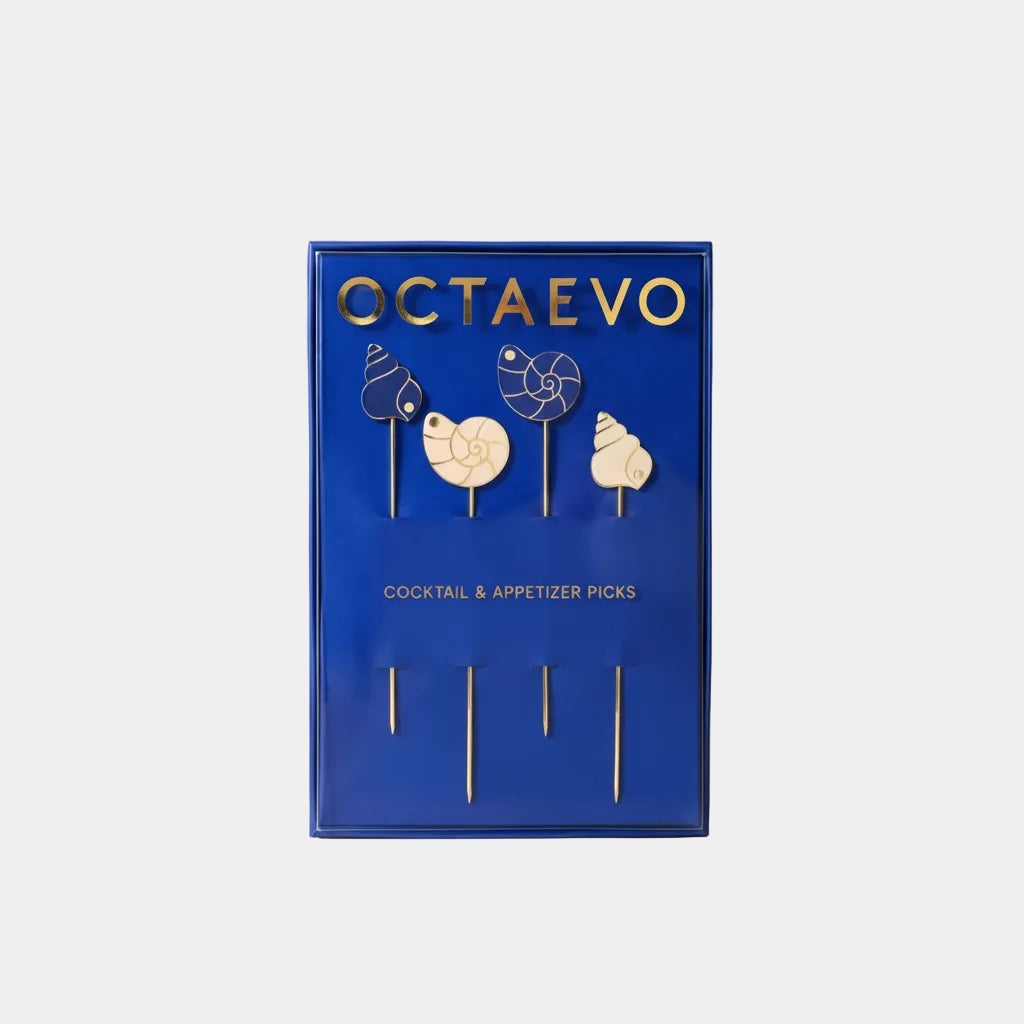 Pearl Shell Cocktail Picks (Set of 4)