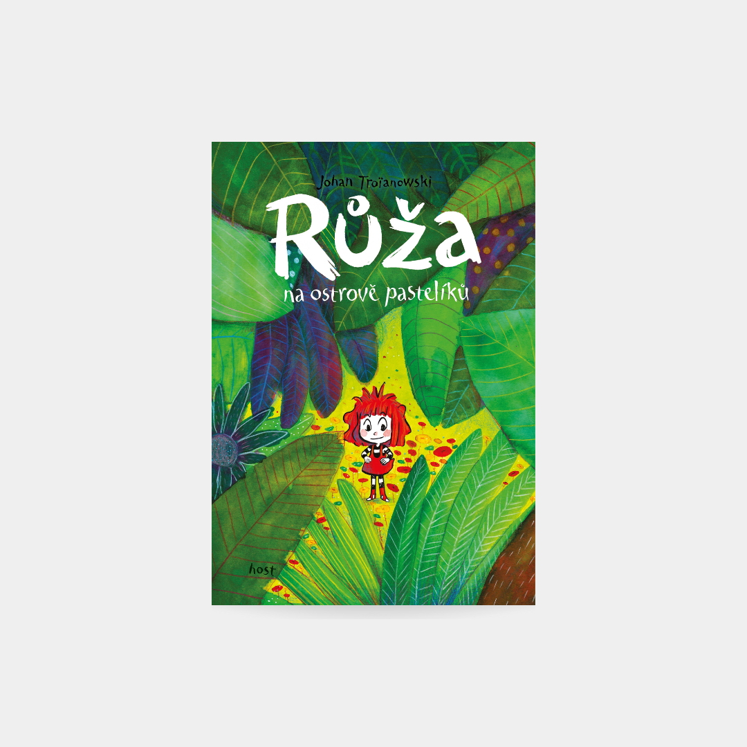 Růža na ostrově pastelíků
