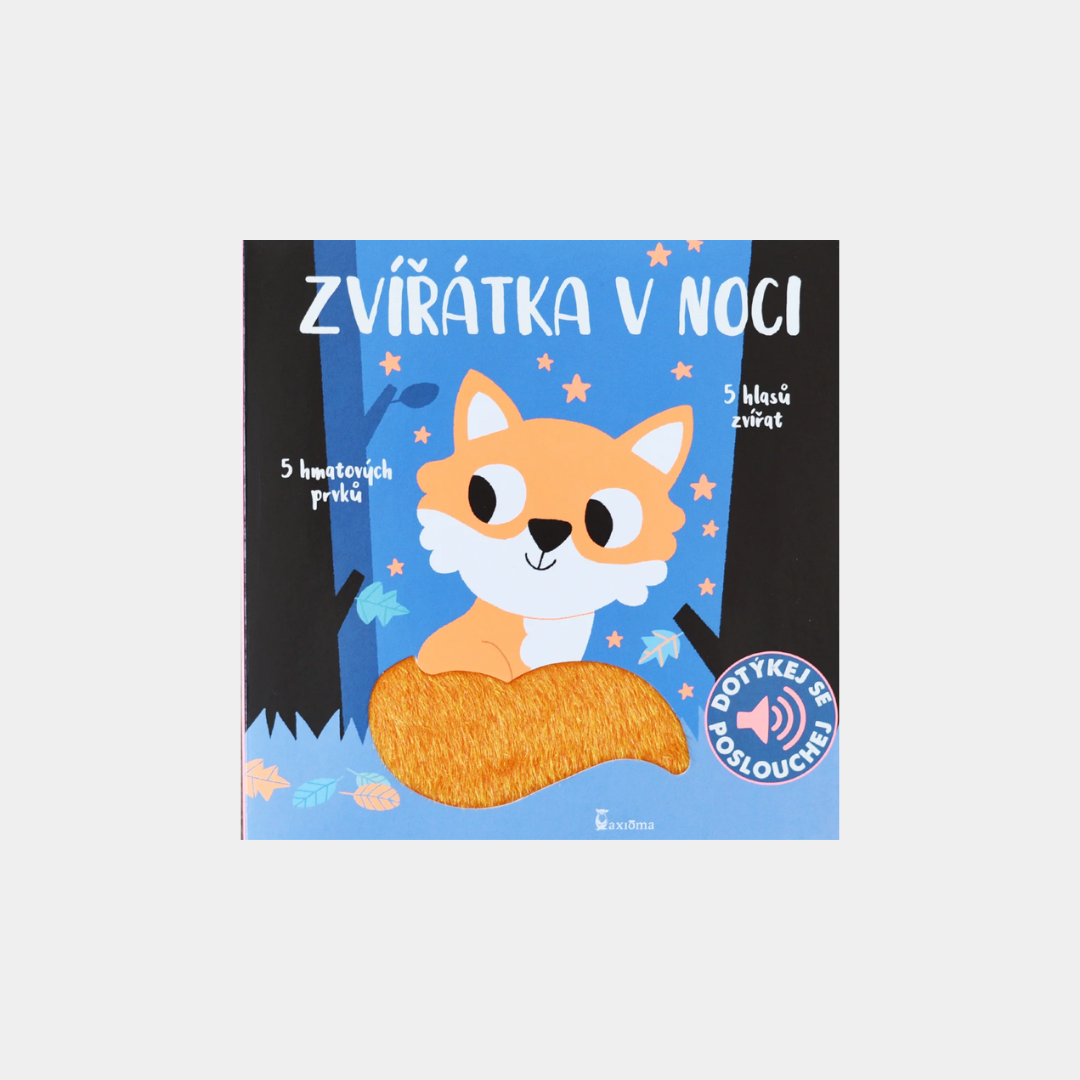 Zvířátka v noci - zvuková a dotyková knížka