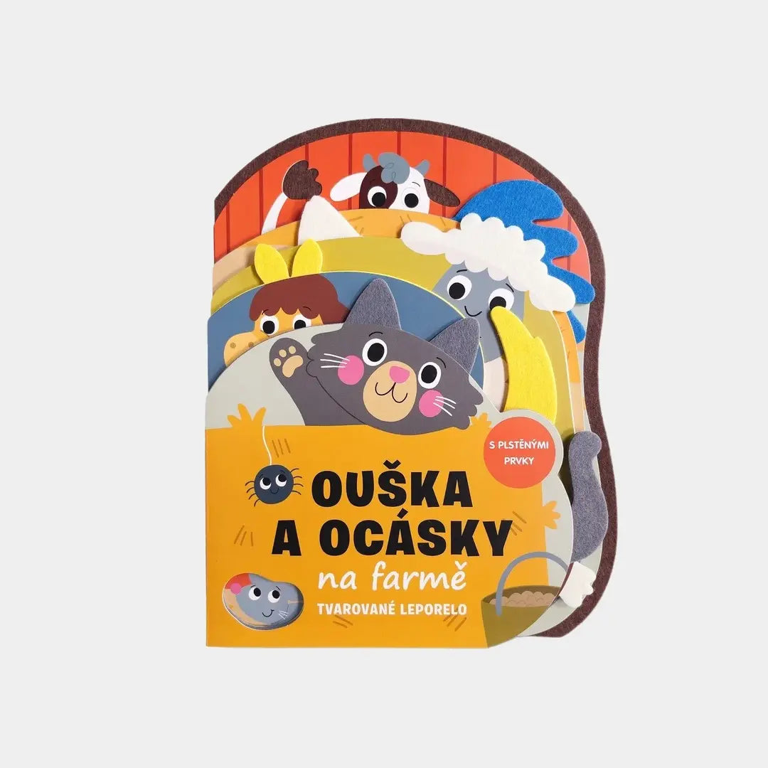 Tvarované leporelo - Ouška a ocásky na farmě