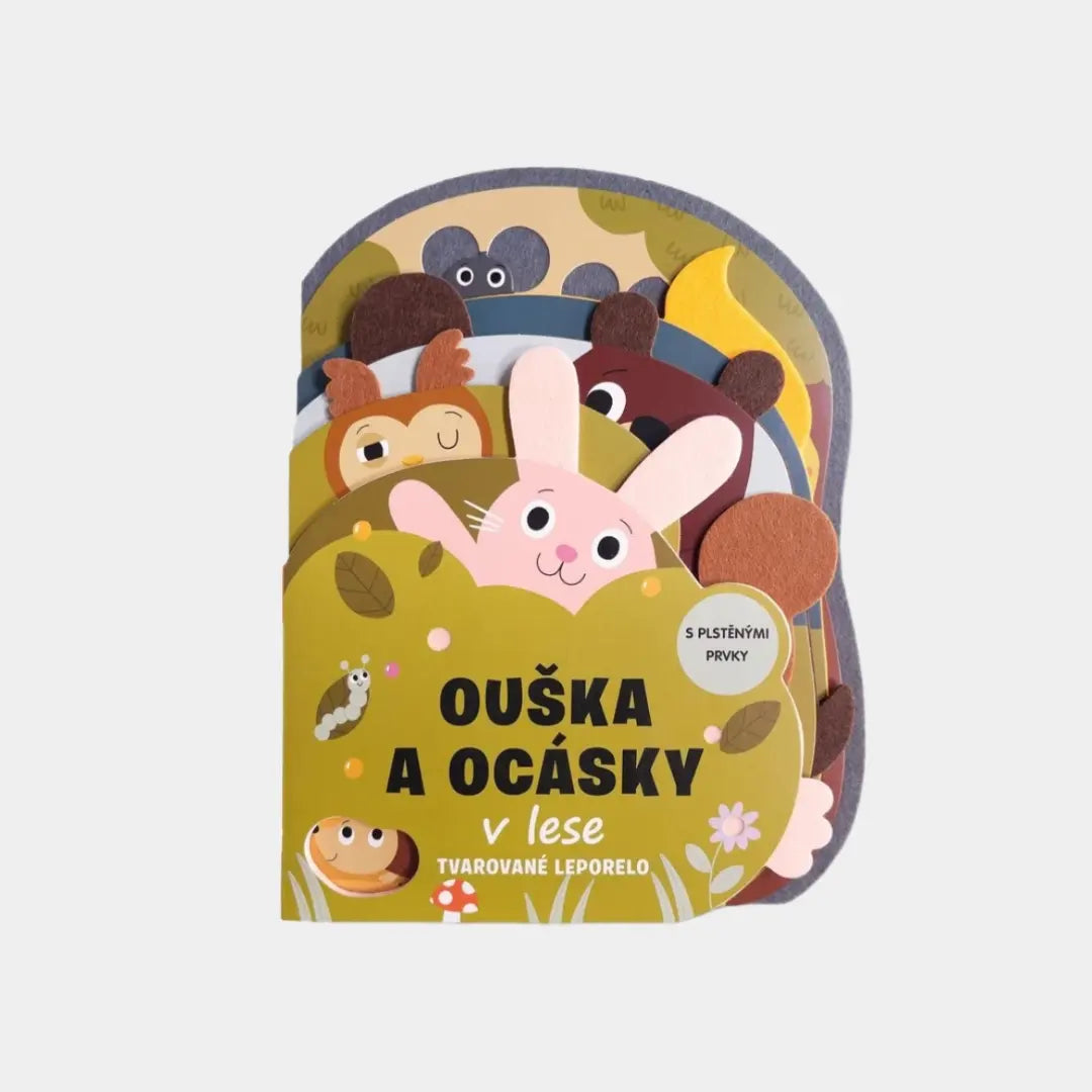 Tvarované leporelo - Ouška a ocásky v lese