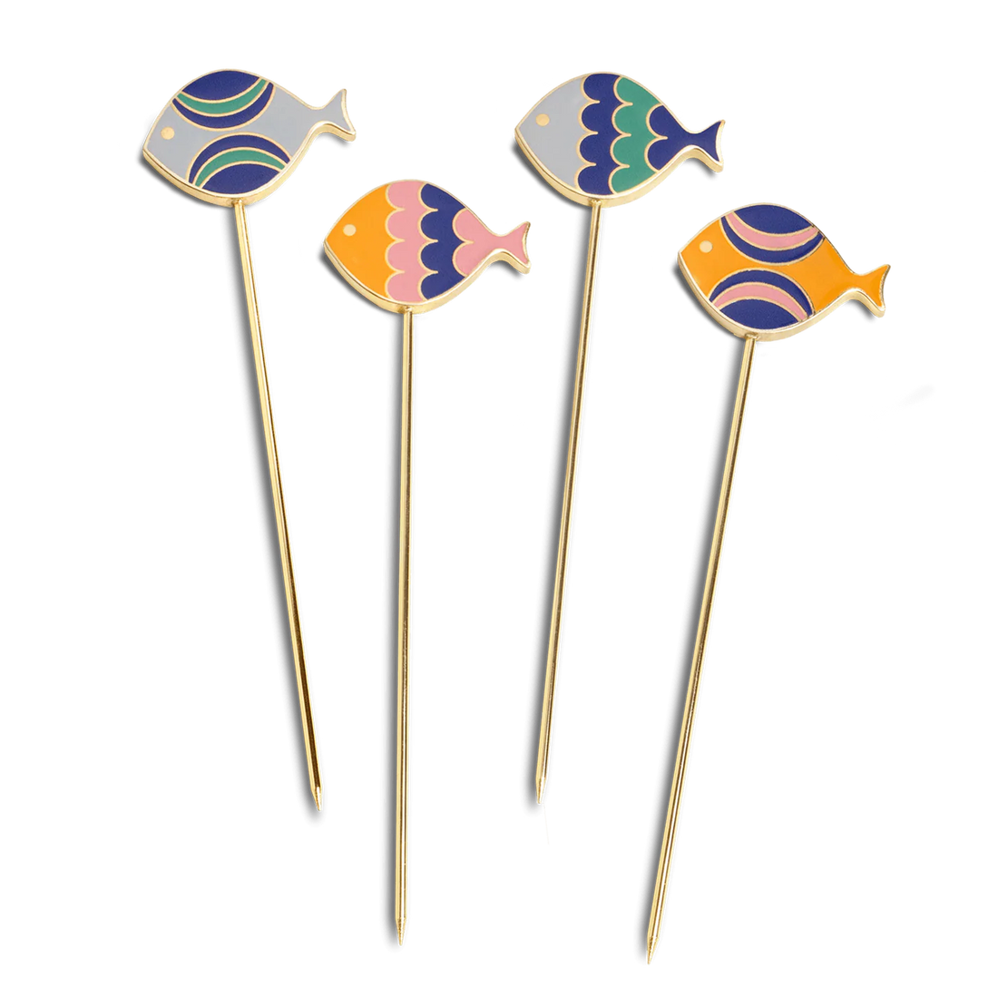 Fish Splash Cocktail Picks (Set of 4)