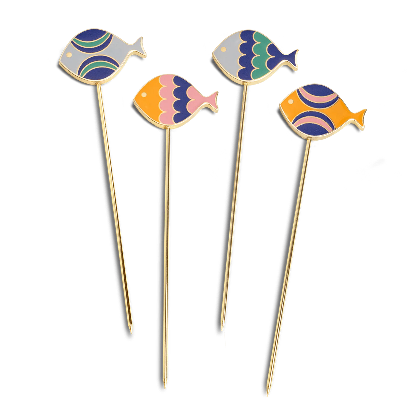 Fish Splash Cocktail Picks (Set of 4)