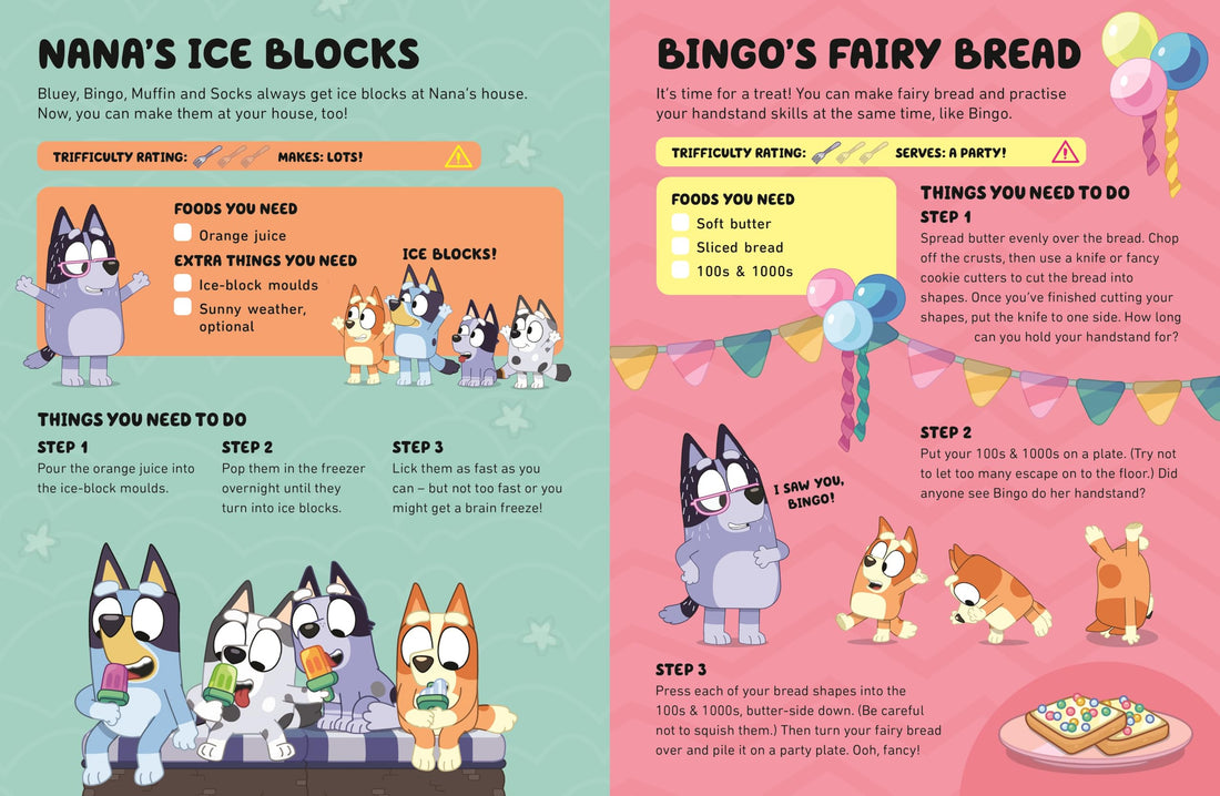 Bluey and Bingo’s Fancy Restaurant Cookbook
