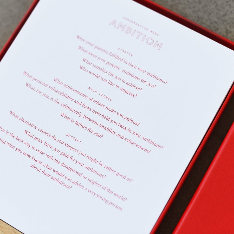 Conversation Menus: Questions to Foster Friendships and Bring Meals to Life