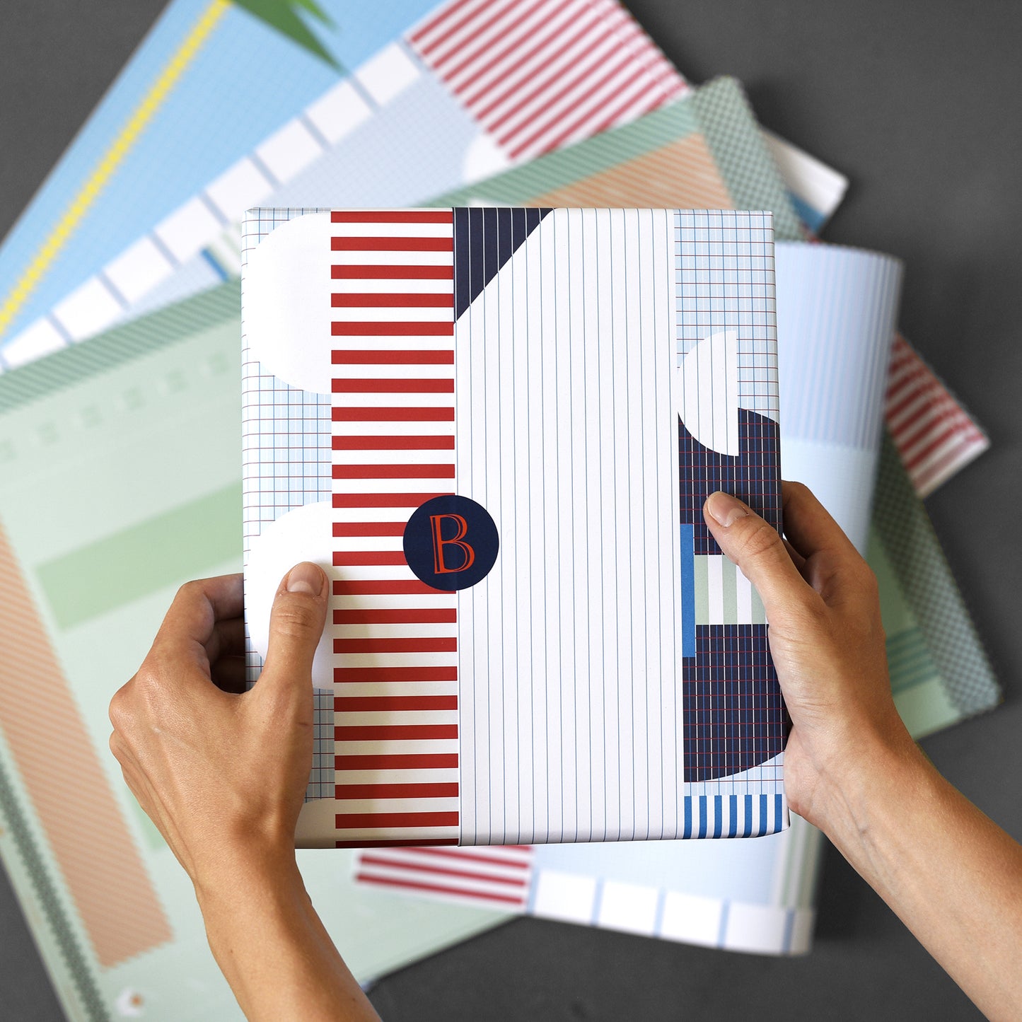 Eco friendly wrapping paper - Bonjour