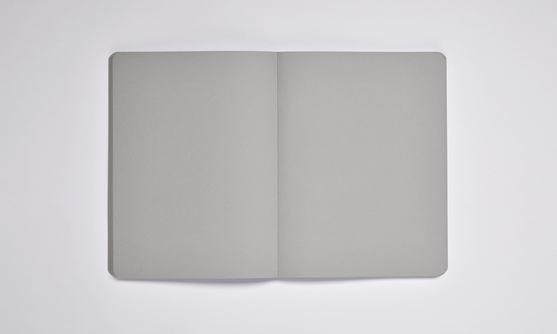 Blok, zápisník Nuuna: Not White L - Grey