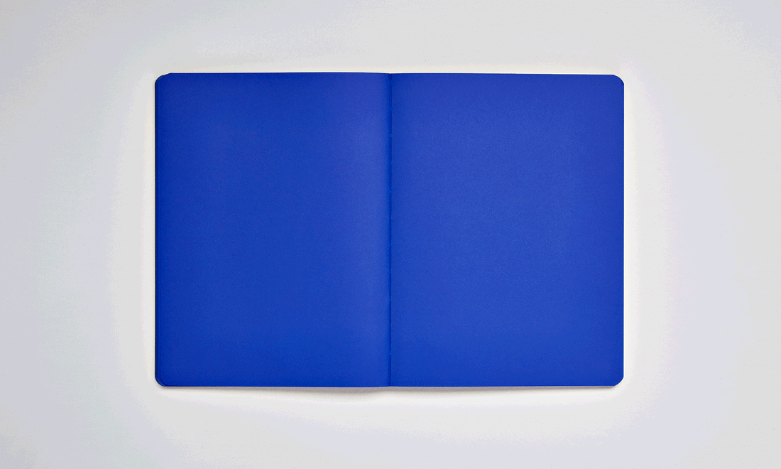 Blok, zápisník Nuuna: Not White L - Blue