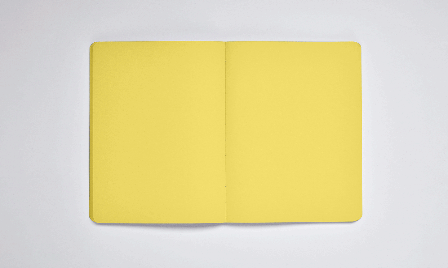 Blok, zápisník Nuuna: Not White L- Yellow