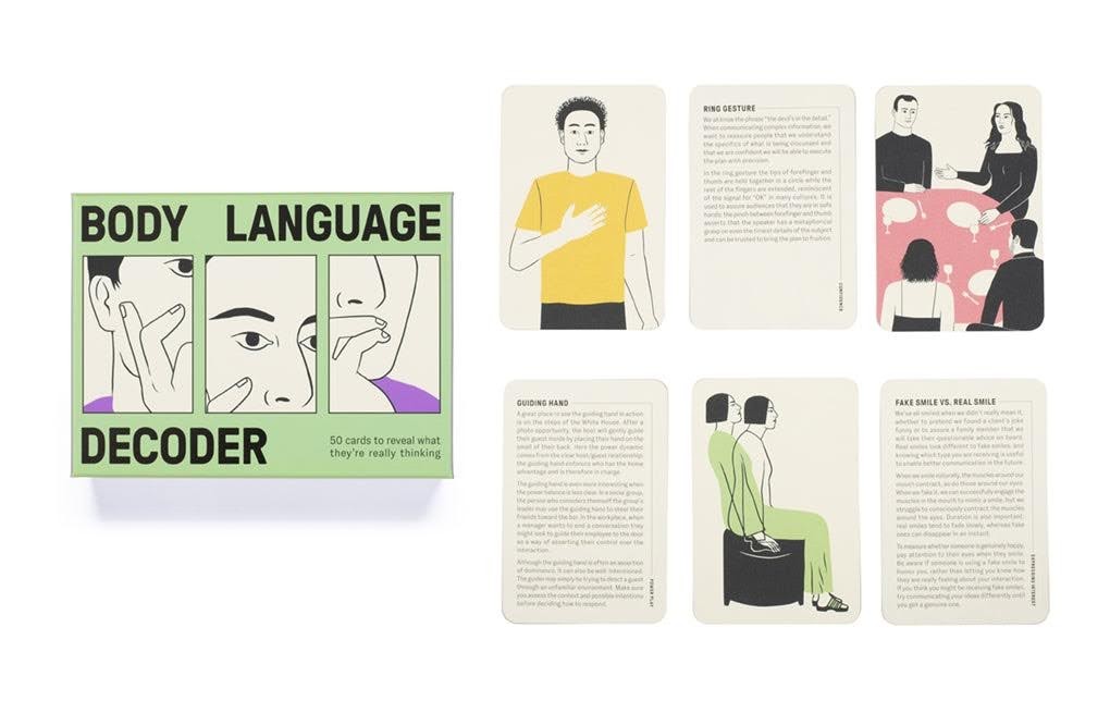 Body Language Decoder: 50 Cards