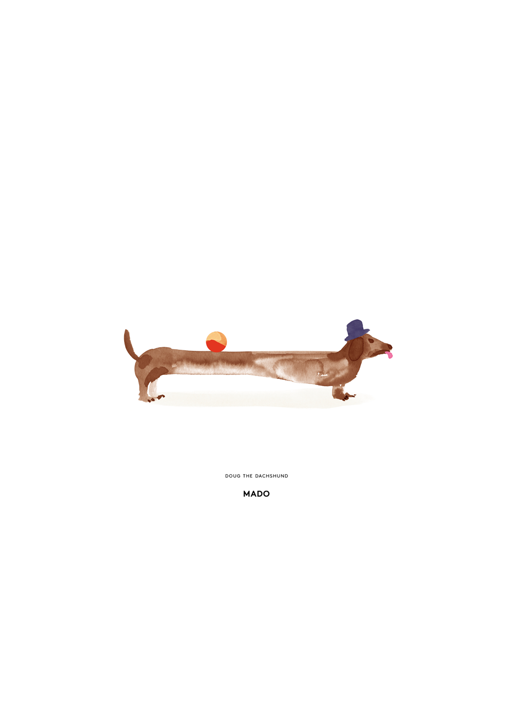 Paper Collective - Doug the Dachshund