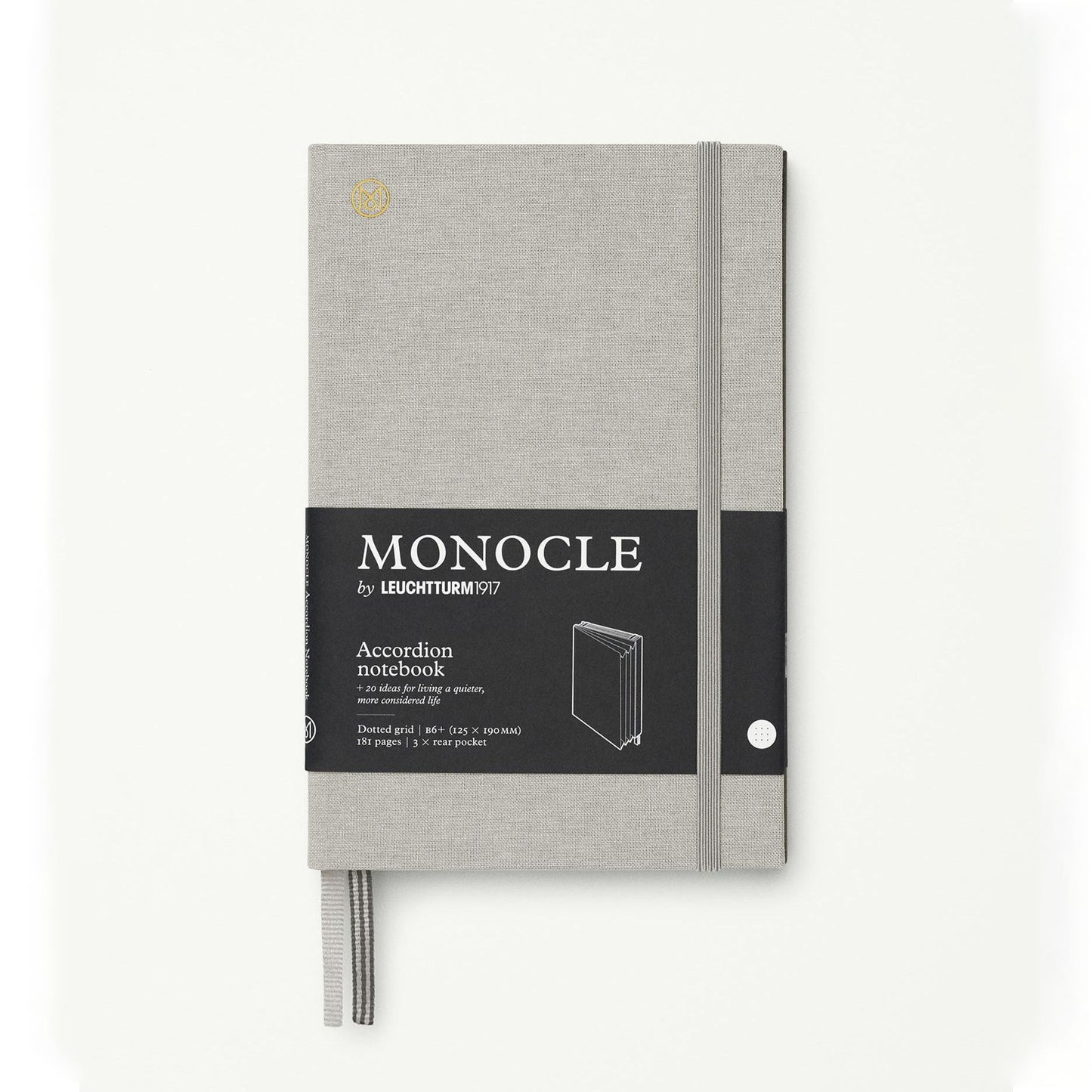 Monocle Accordion Notebook B6 - Light Grey