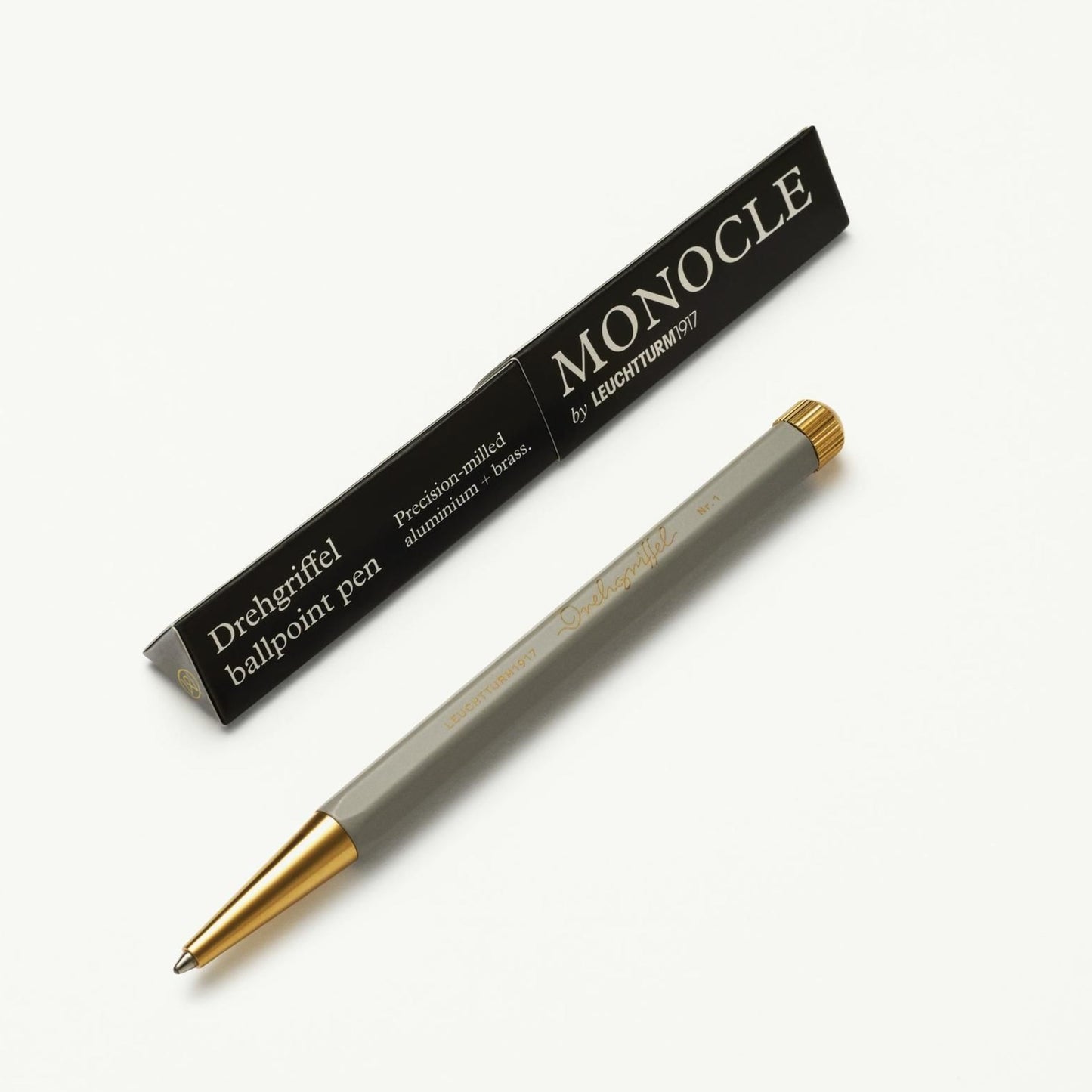 Monocle Drehgriffel - Light Grey - Black Ink