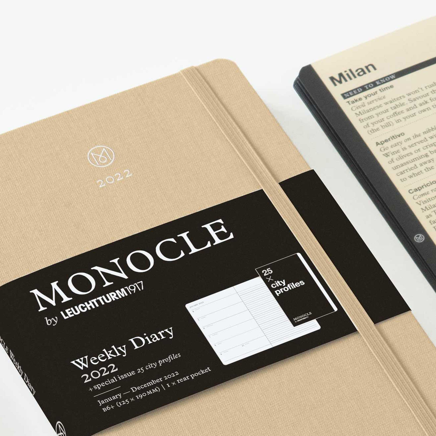 Monocle Weekly Diary & Notebook 2022 B6 - Black